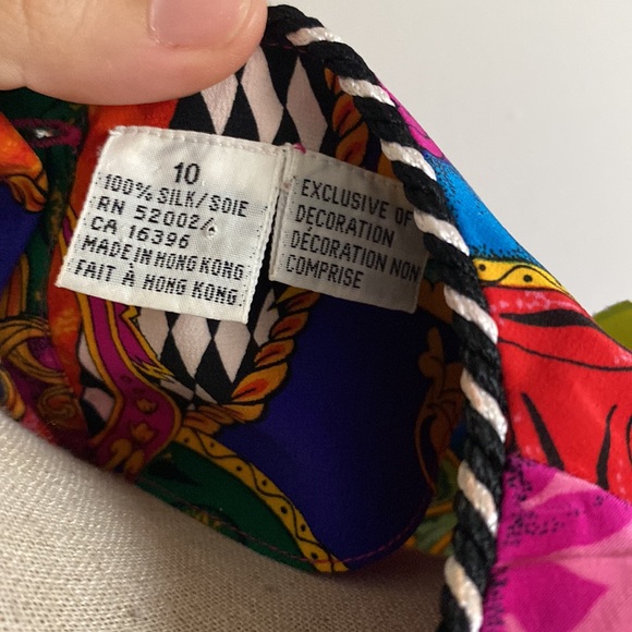 🦚 Silk Vintage Dana Buchaman size 10 - Picture 5 of 5